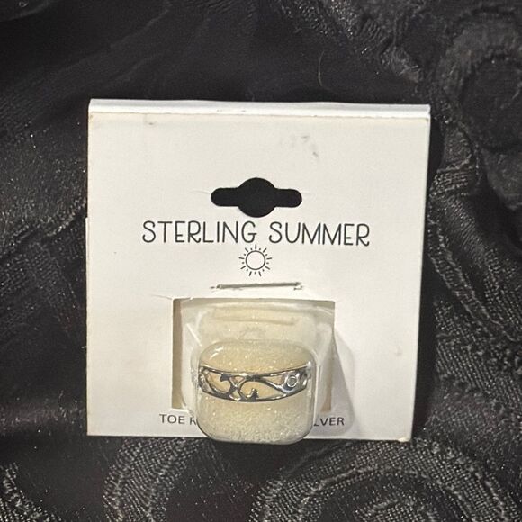 Sterling Summer Silver Toe Ring - Picture 1 of 4